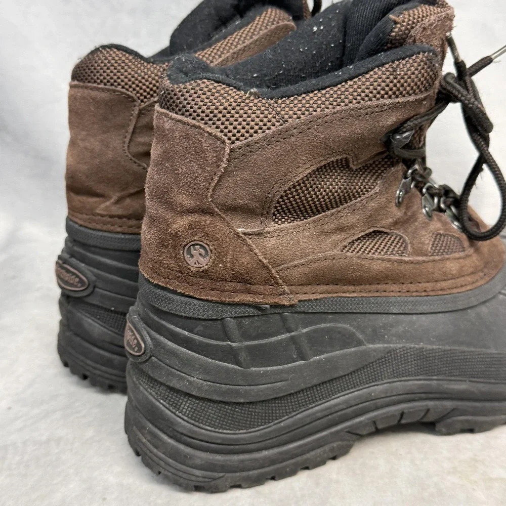 Northside Snow Boots Mens Size 10 Brown Leather Thermolite‎ Insulated Winter